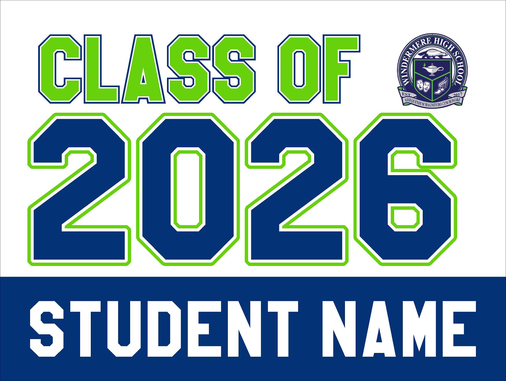 Windermere H. S. Senior Yard Sign Banner 8