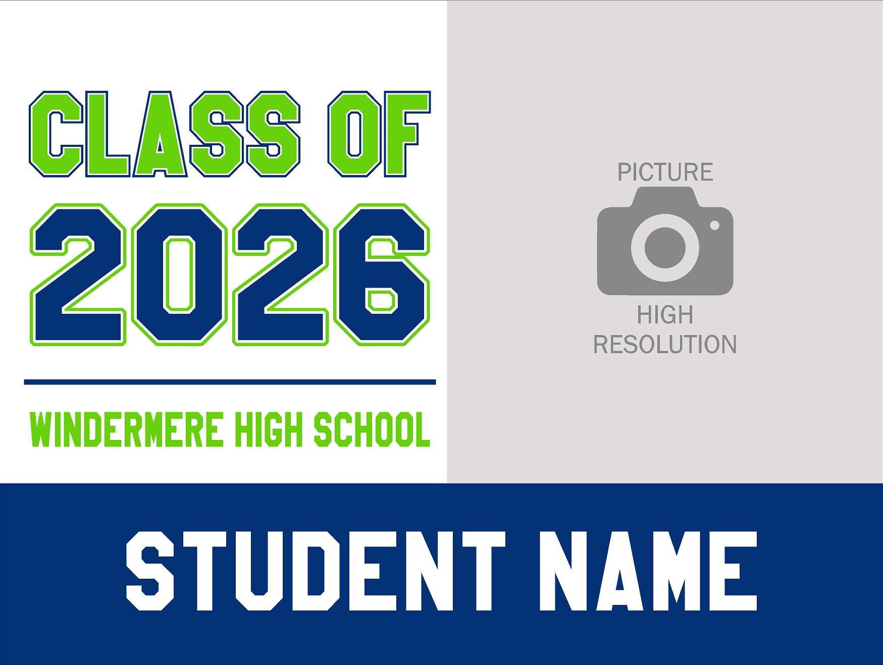 Windermere H. S. Senior Yard Sign Banner 13