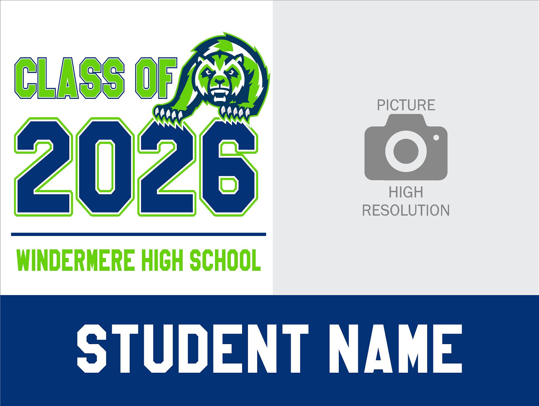 Windermere H. S. Senior Yard Sign Banner 14