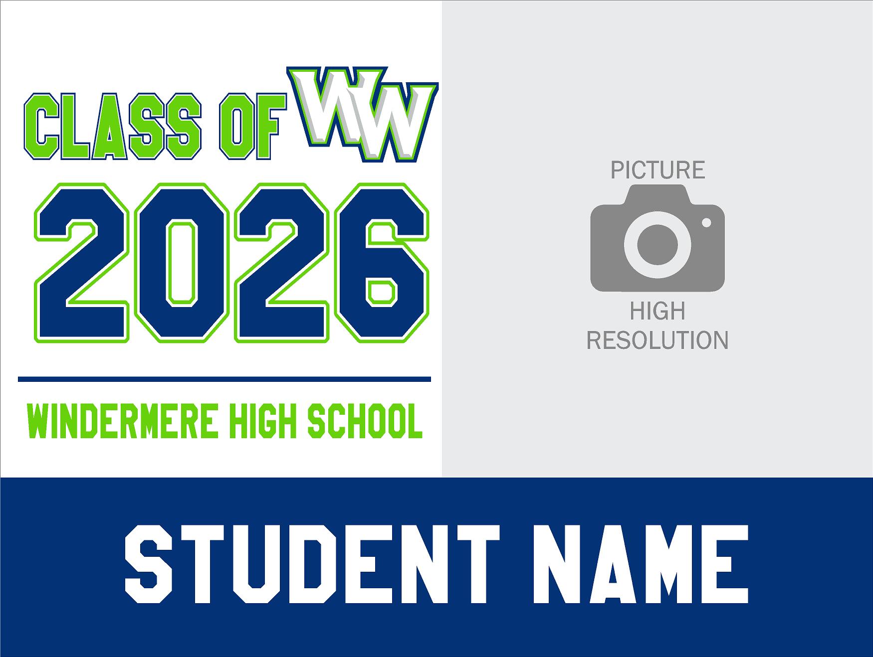 Windermere H. S. Senior Yard Sign Banner 15