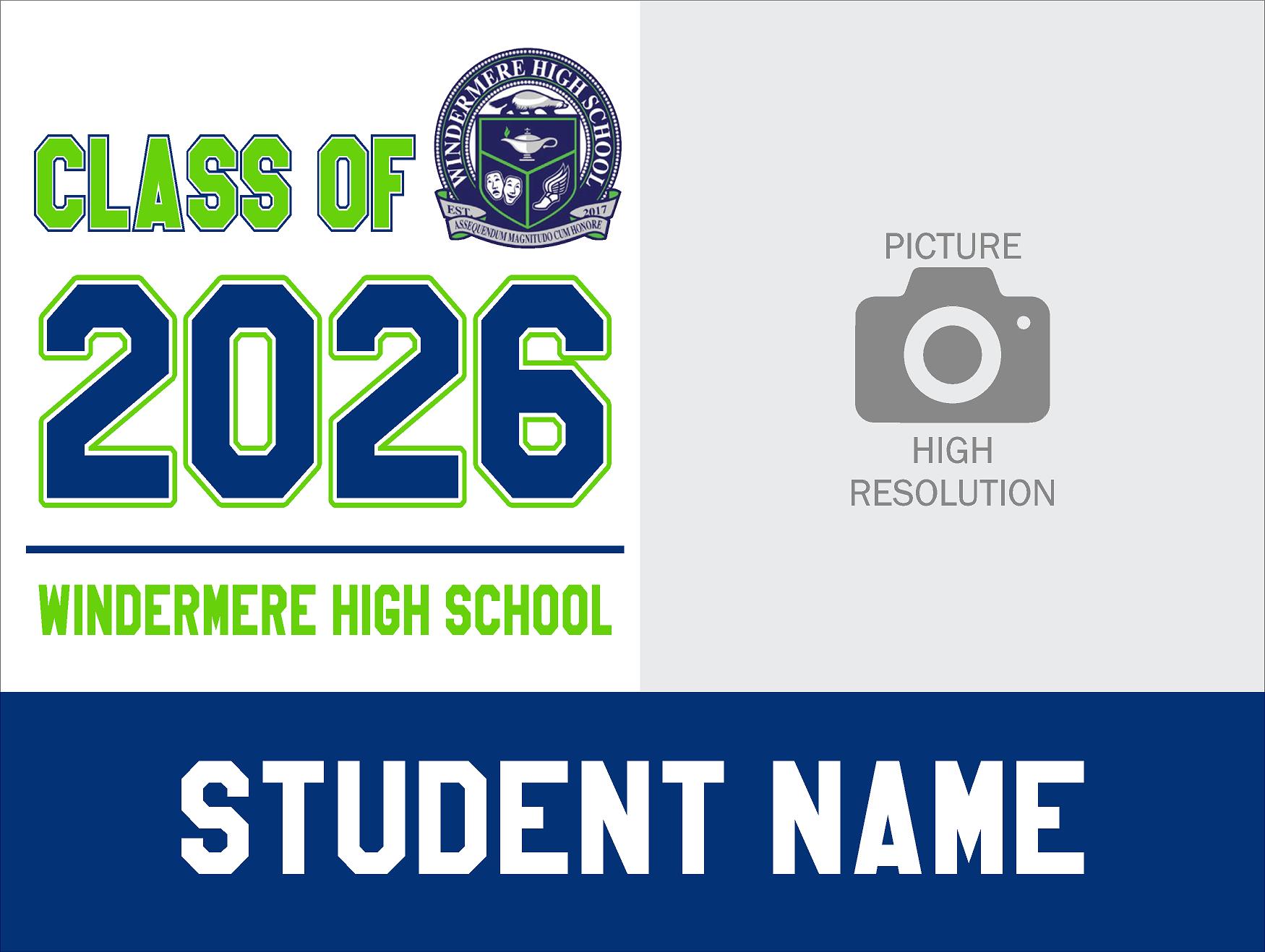 Windermere H. S. Senior Yard Sign Banner 16